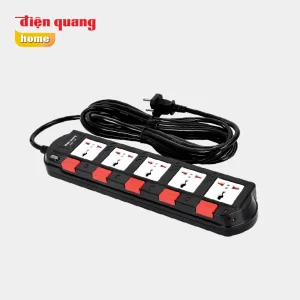 Ổ cắm Điện Quang ĐQ ESK SM750SL ( 5 lỗ 3 chấu )